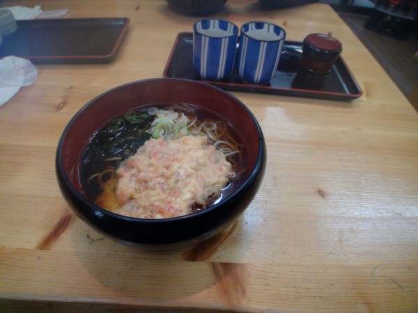 桜エビそば500円、美味しかったです。